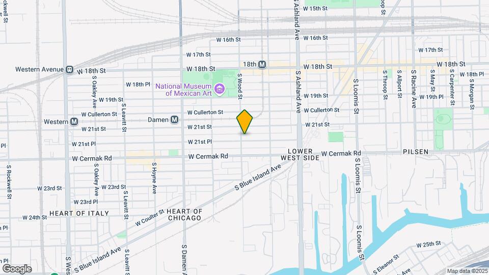 1754 W 21st Pl Map and Location Details