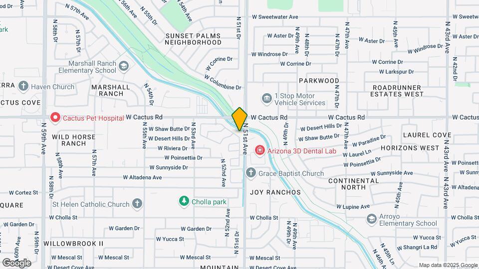 5134 W Shaw Butte Dr Map and Location Details
