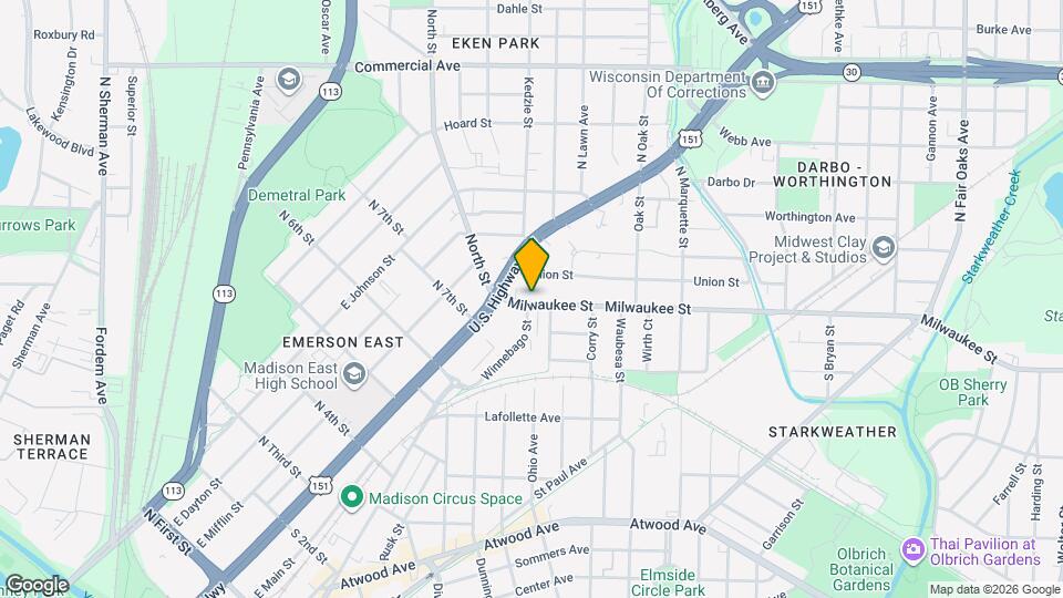 2636 Milwaukee St Map and Location Details