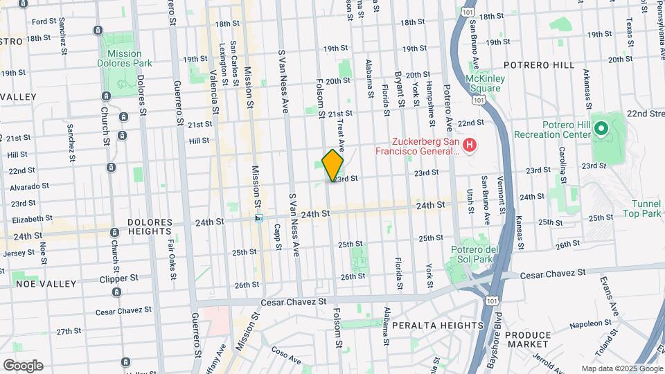 2713 Folsom St Map and Location Details