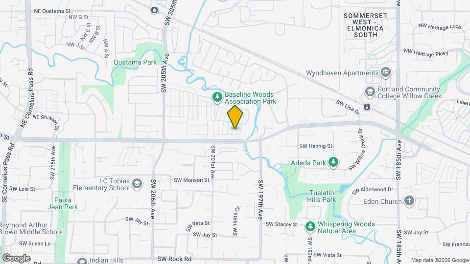 590 SW 199th Ave Map and Location Details