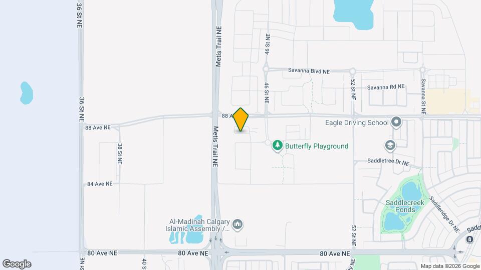 235 Saddlepeace Cres NE Map and Location Details