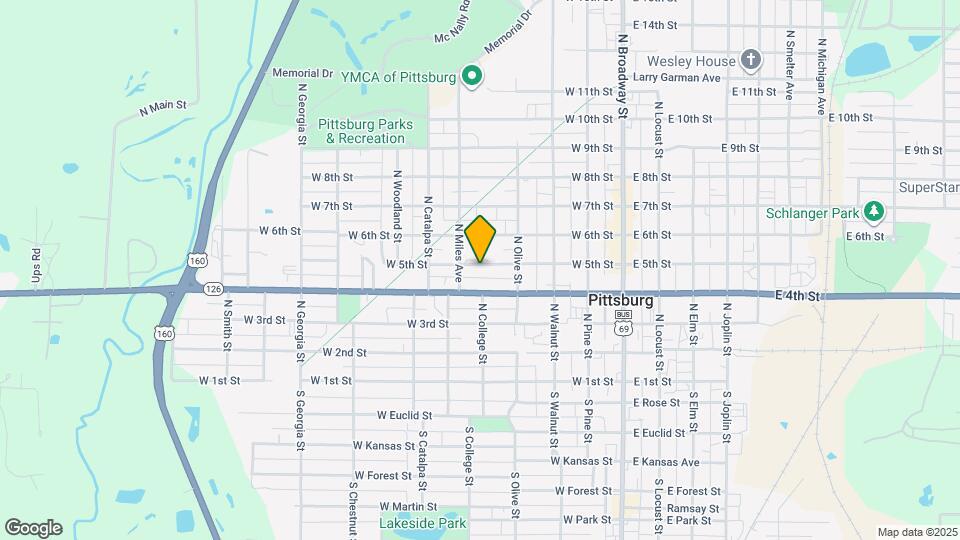 419 W 5th St Map and Location Details