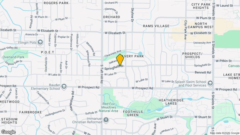 1913 Springfield Dr Map and Location Details