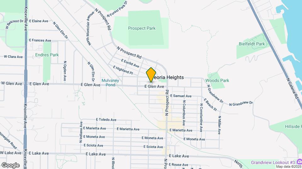 1117 E Glen Ave Map and Location Details
