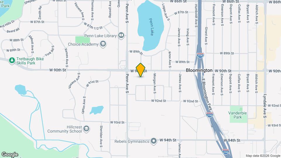 2105 W 90th St Map and Location Details