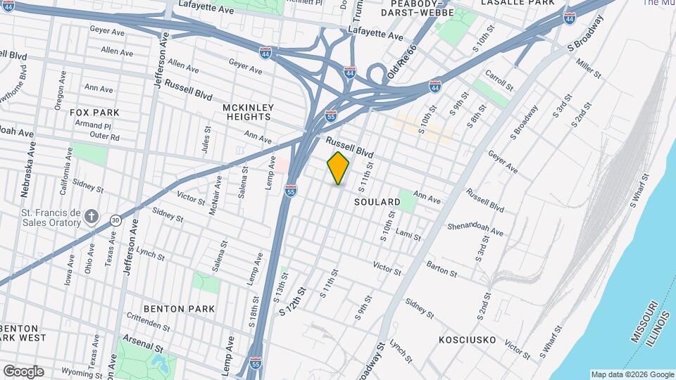 2301 S 12th St Map and Location Details