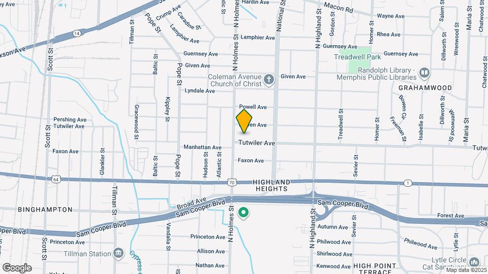 3318 Tutwiler Ave Mapa y Detalles de la Ubicación