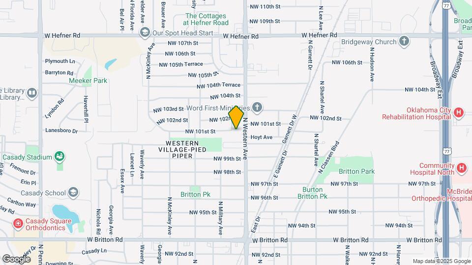 10200 N Military Ave Map and Location Details