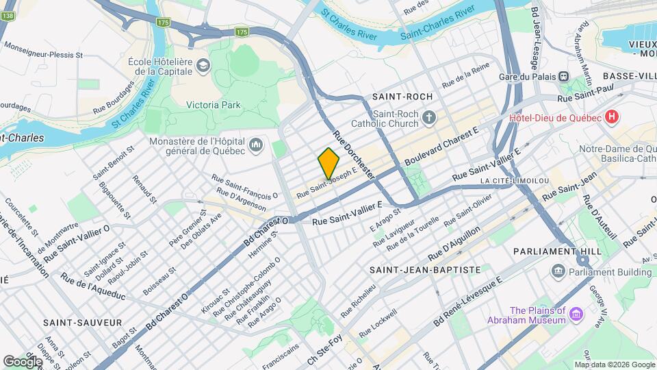 199 Saint-Joseph E Map and Location Details