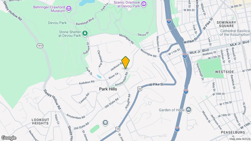 1000 Parkvale Ct Map and Location Details