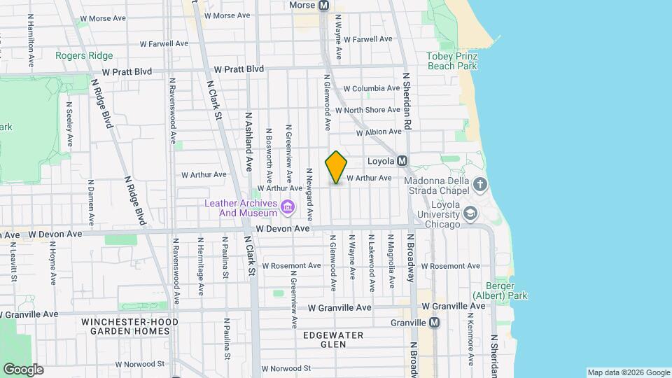 6459 N Glenwood Ave, Unit 2 Map and Location Details