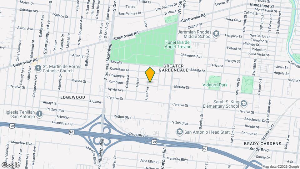 127 Remolino Mapa y Detalles de la Ubicación