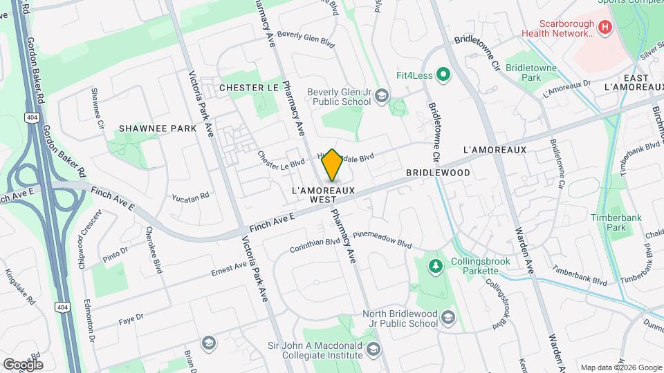 45 Huntingdale Blvd Map and Location Details