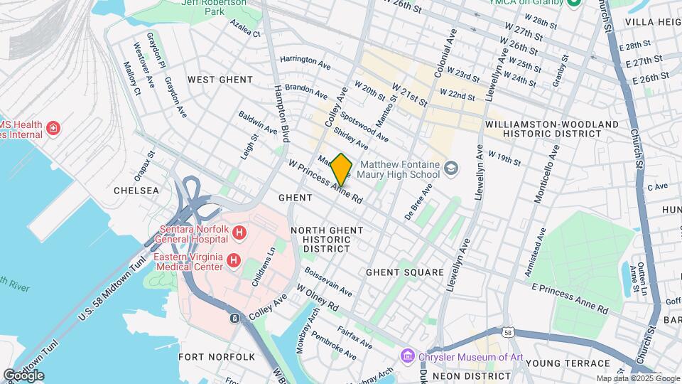 703 W Princess Anne Rd, Unit 5 Map and Location Details