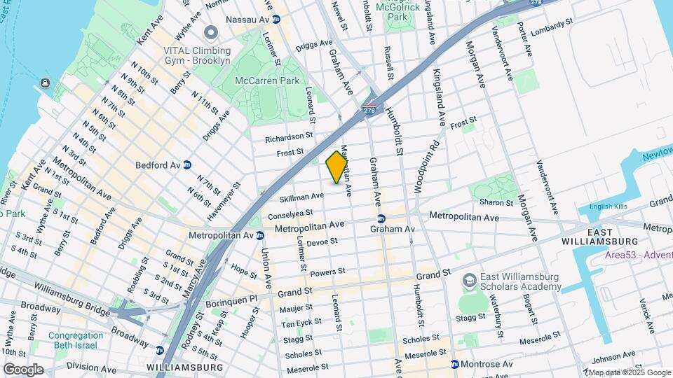 107 Skillman Ave Mapa y Detalles de la Ubicación