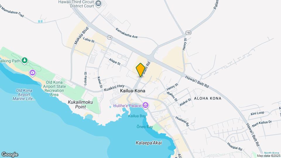 78-7054 Palani Rd Map and Location Details