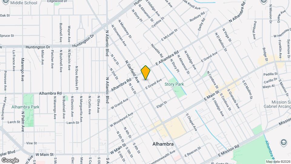 417 N Stoneman Ave, Unit E Mapa y Detalles de la Ubicación