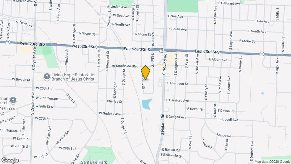 1345 S Liberty St Mapa y Detalles de la Ubicación