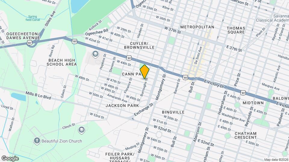 2915 Burroughs St Mapa y Detalles de la Ubicación
