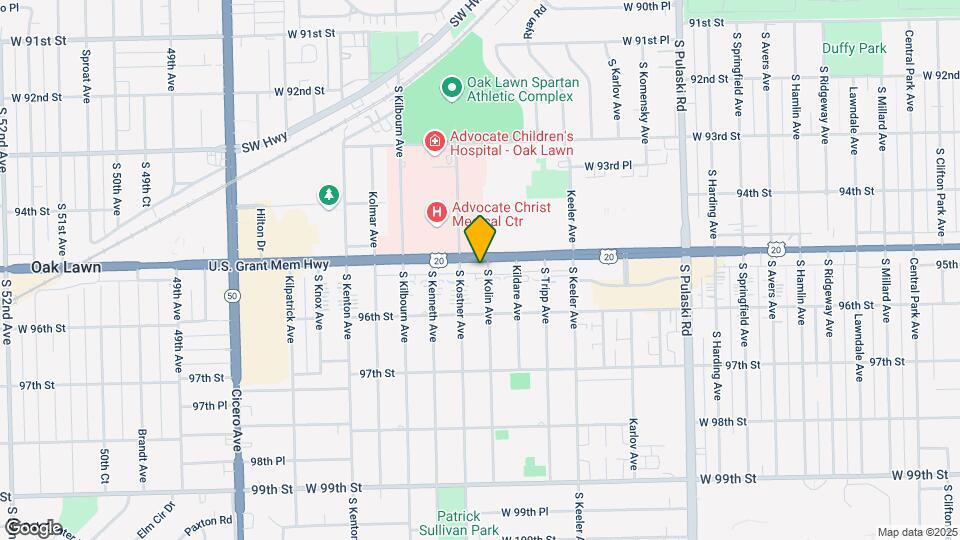 4325 W 95th St Map and Location Details