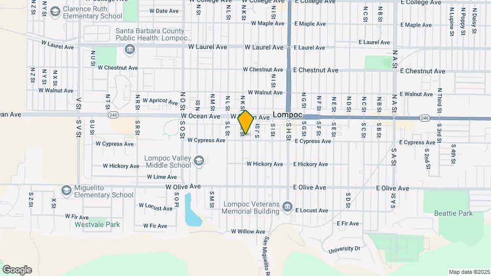 317 W Cypress Ave Mapa y Detalles de la Ubicación