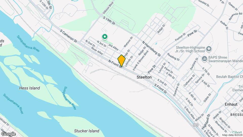 326 N Front St Map and Location Details