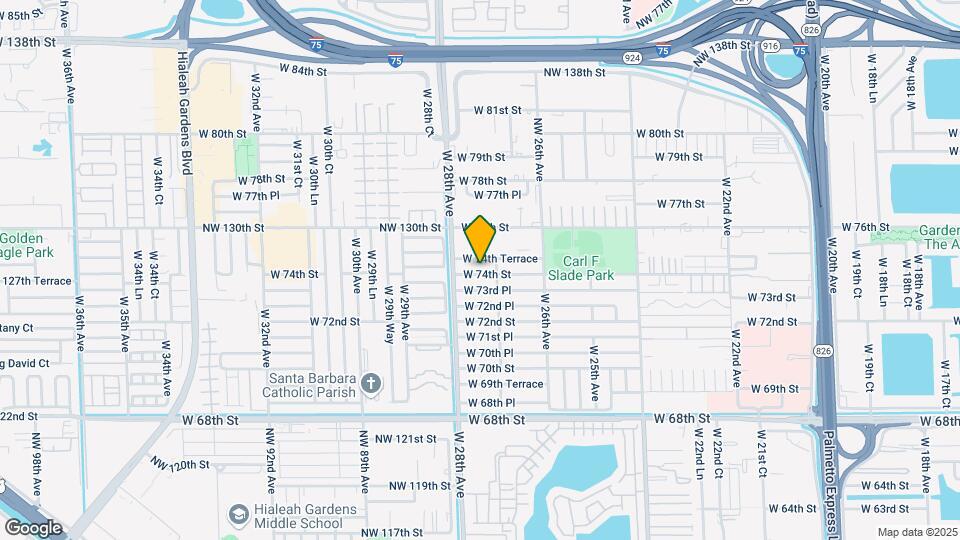 2741 W 74th St Map and Location Details