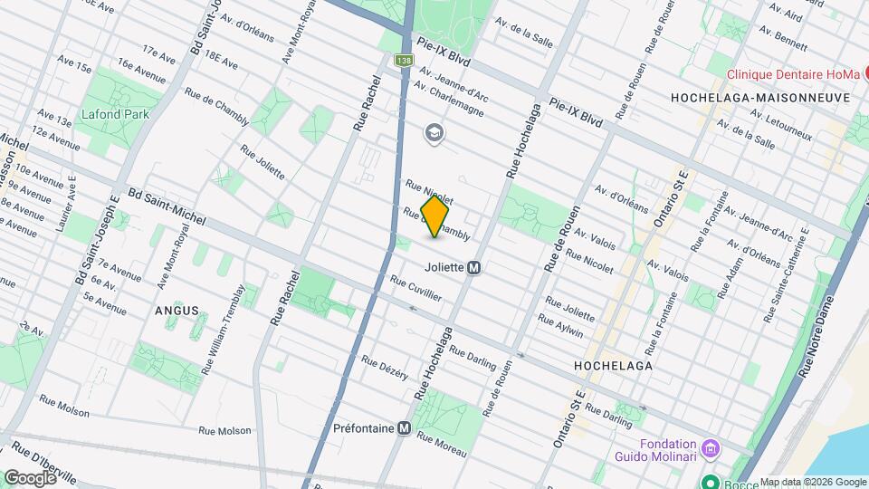 2605 Joliette Rue Map and Location Details