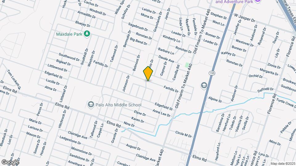 1310 Farhills Dr Map and Location Details