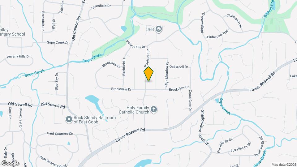 210 Pinehurst Ln Map and Location Details