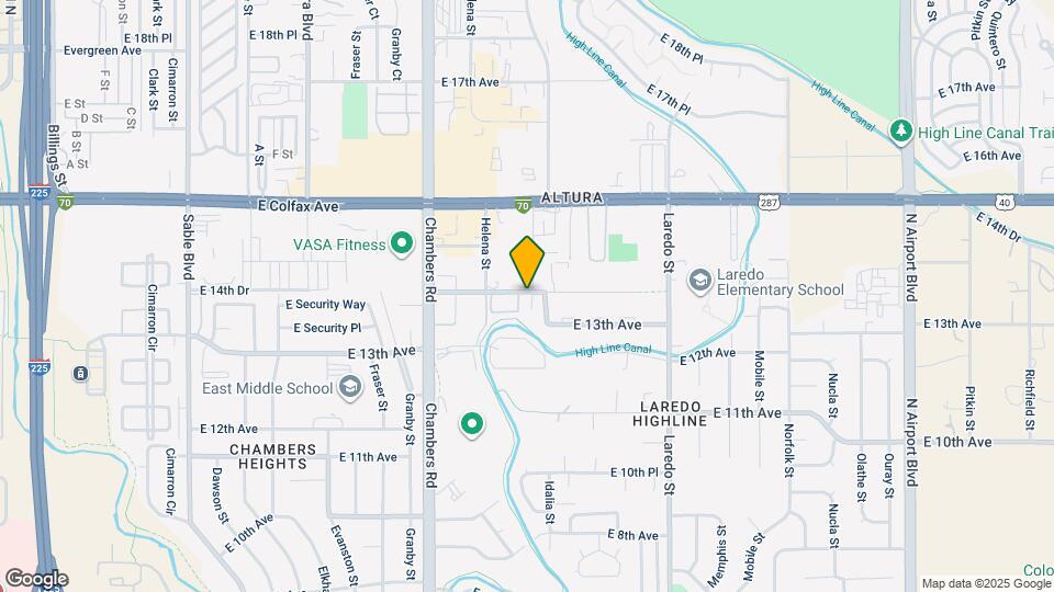 15624 E 13th Ave Map and Location Details