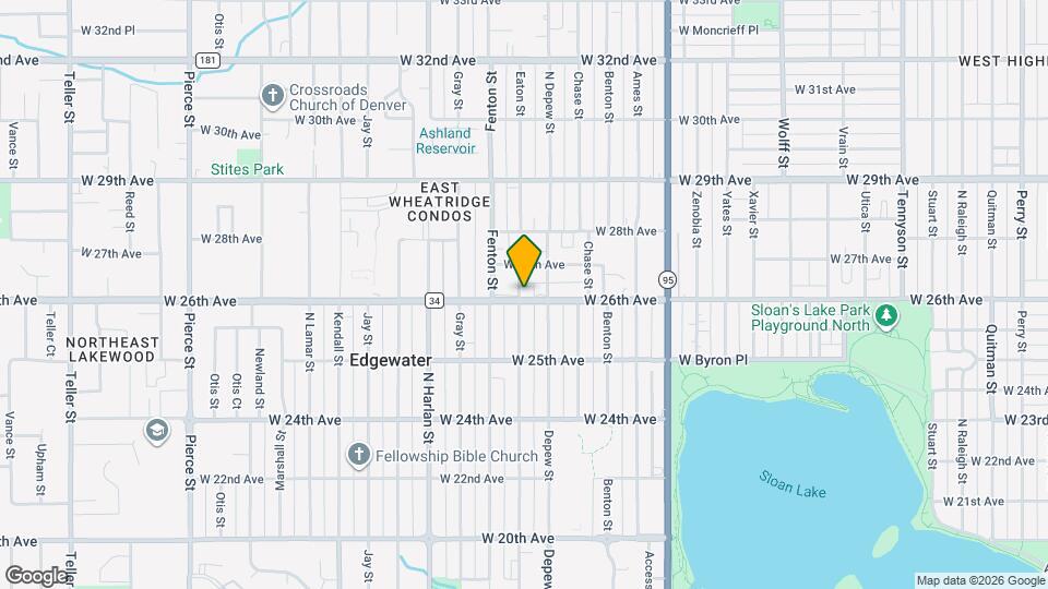 5669 W 26th Ave Map and Location Details