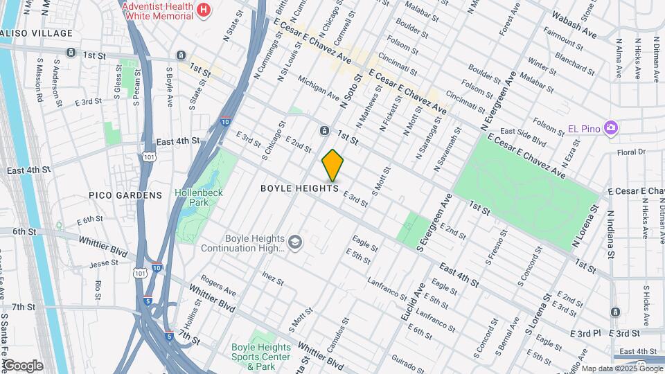 2512 E 3rd St Map and Location Details