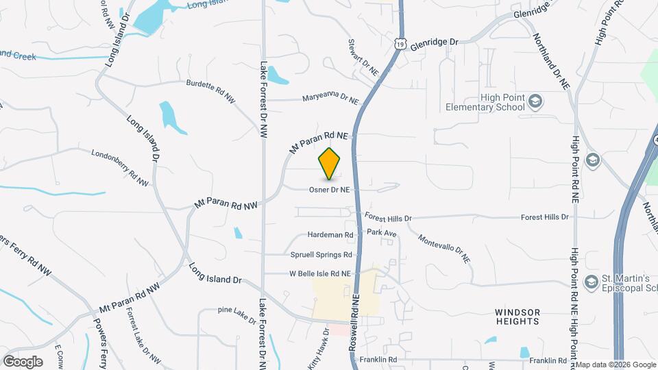 128 Osner Dr NE Map and Location Details