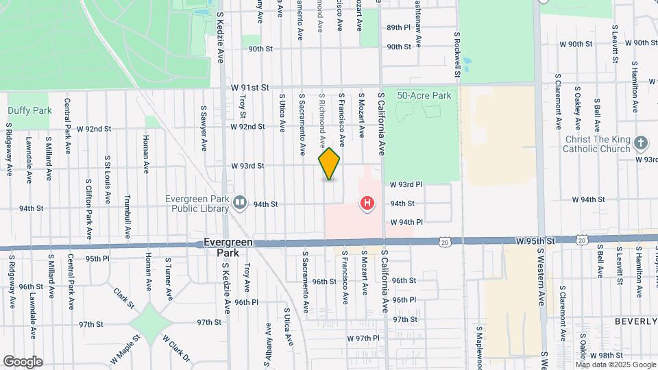 9337 S Richmond Ave Map and Location Details
