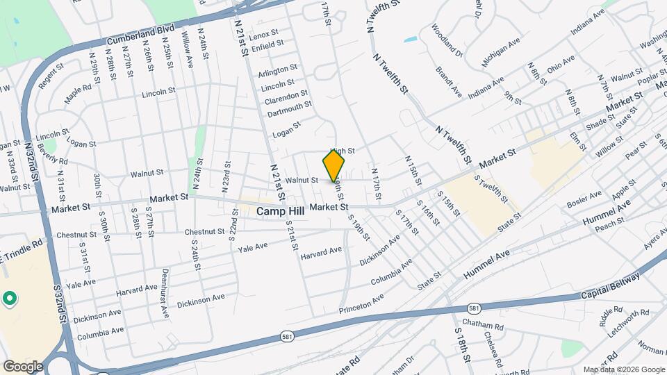 36 N 19th St Map and Location Details