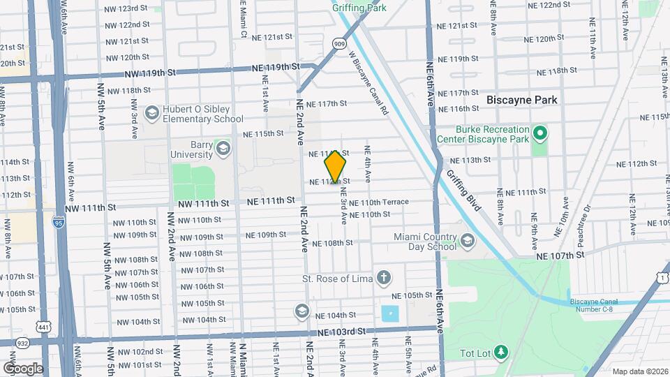 283 NE 111th St Map and Location Details