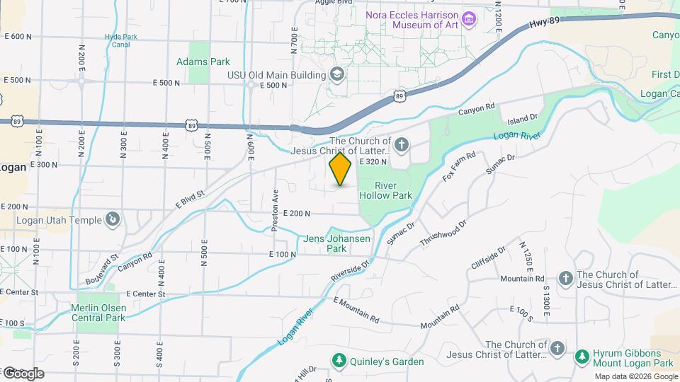 850 E 275 N Map and Location Details