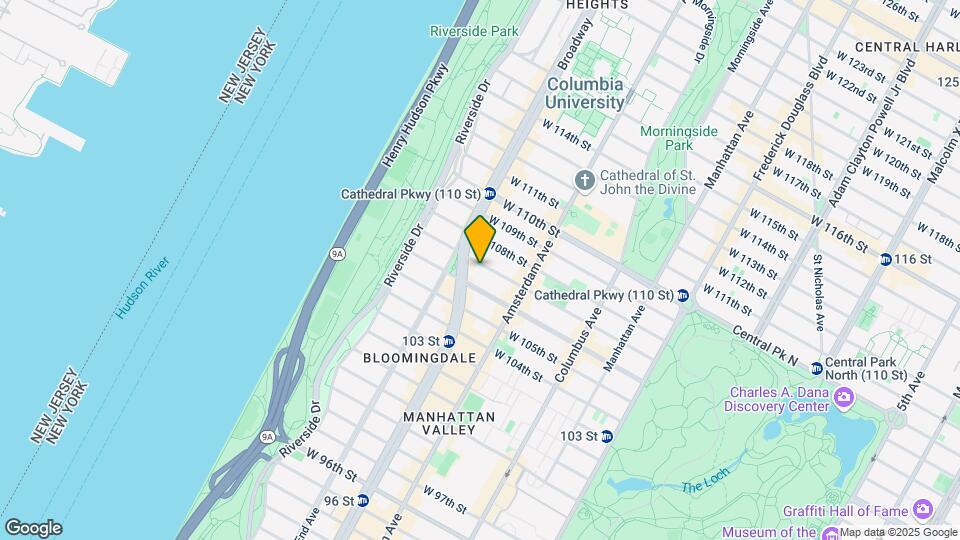 262 W 107th St Mapa y Detalles de la Ubicación