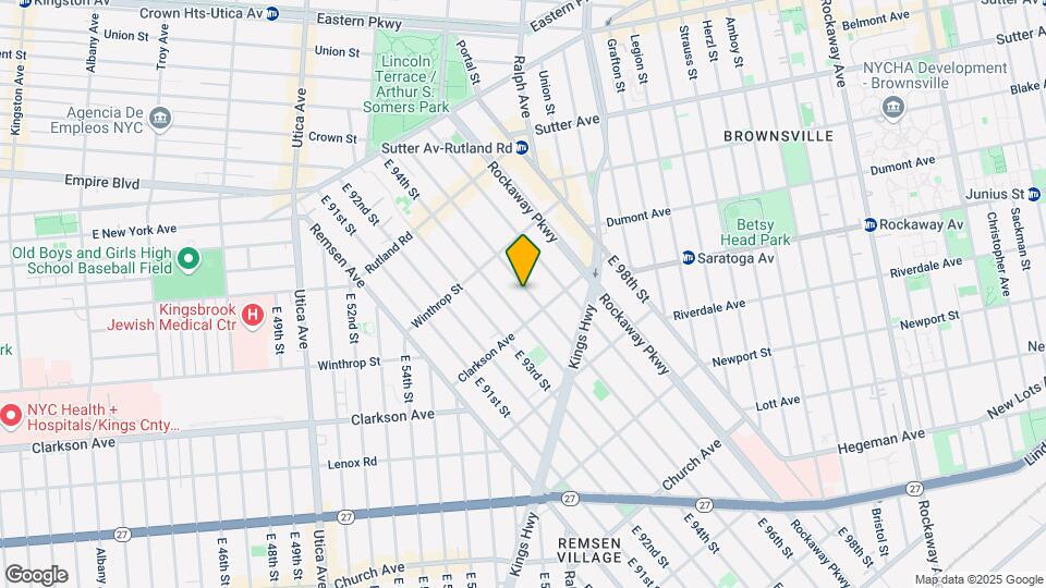 232 E 95th St Map and Location Details