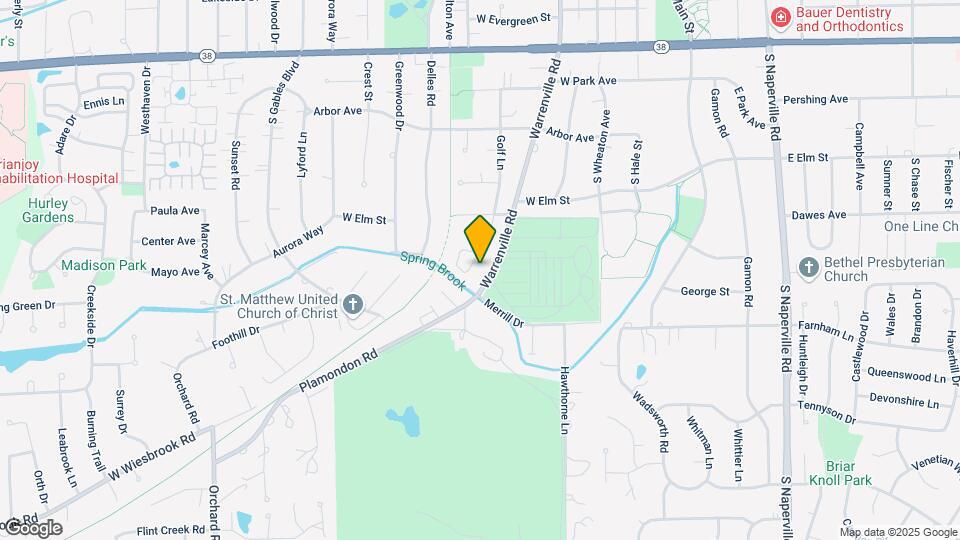 1219 Golf Ln, Unit Basement space Map and Location Details