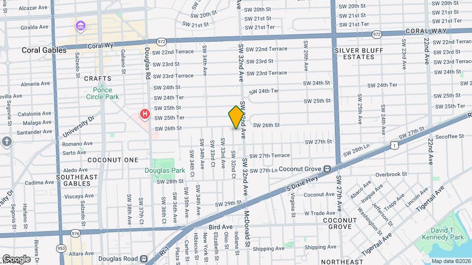 2625 SW 32nd Ct Mapa y Detalles de la Ubicación