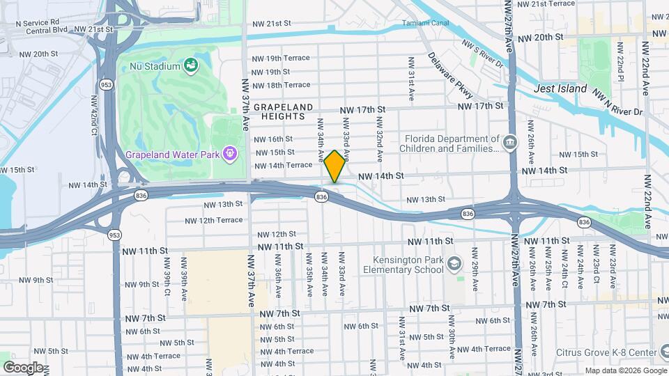 3315 NW 13th Terrace Map and Location Details