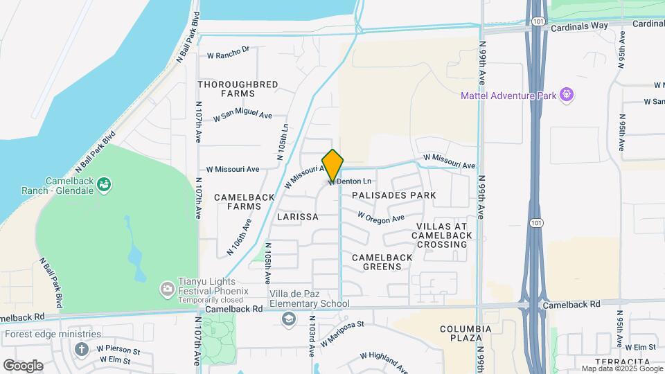 10307 W Denton Ln Map and Location Details