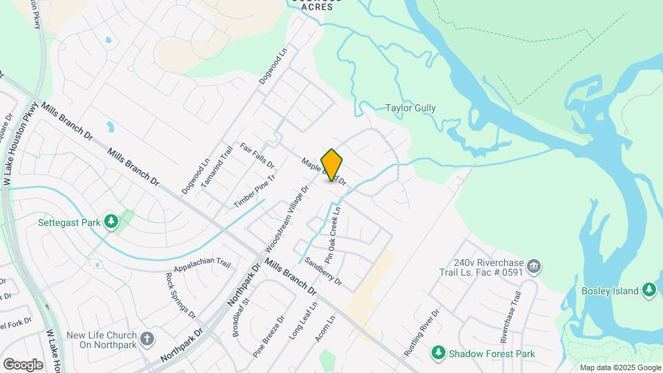 2822 Woodspring Forest Dr Mapa y Detalles de la Ubicación