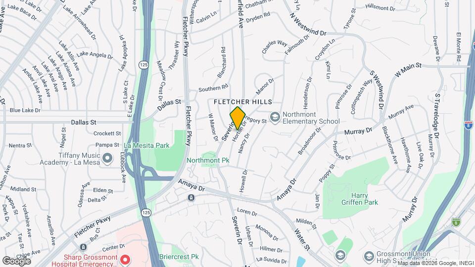 6123 Horton Dr Map and Location Details