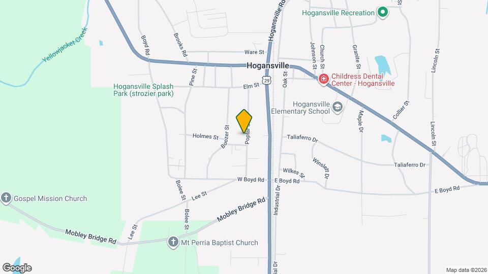 215 Poplar St Map and Location Details