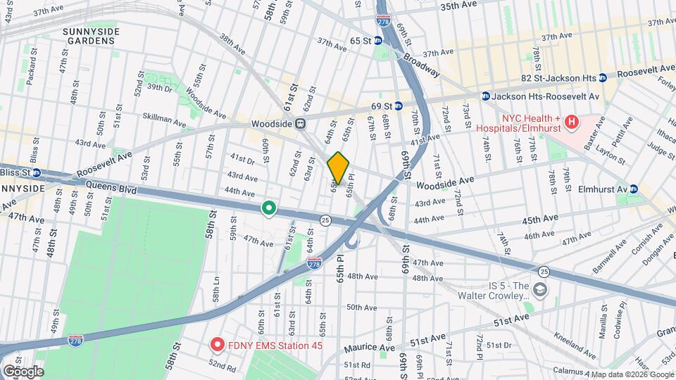 42-41 65th St Map and Location Details