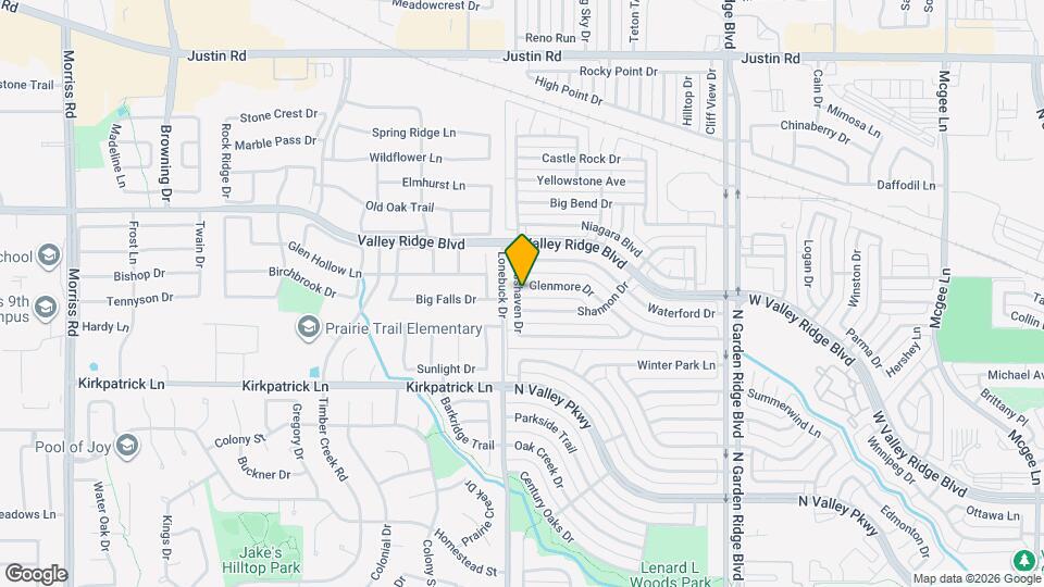 1658 Glenmore Dr Map and Location Details